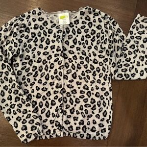 Girls leopard cardigan. Good used condition.